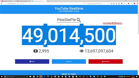 real time youtube subscriber count|Real